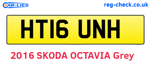 HT16UNH are the vehicle registration plates.