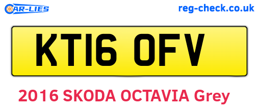 KT16OFV are the vehicle registration plates.