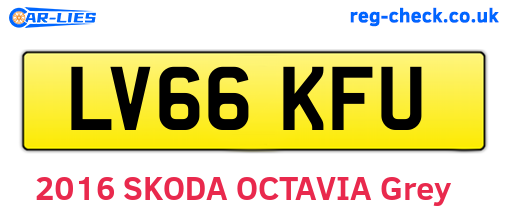 LV66KFU are the vehicle registration plates.