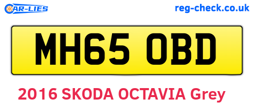 MH65OBD are the vehicle registration plates.