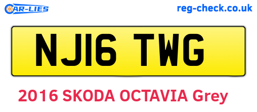 NJ16TWG are the vehicle registration plates.