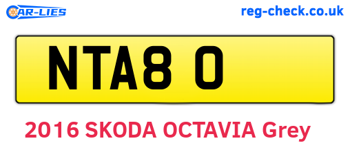 NTA80 are the vehicle registration plates.