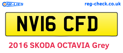 NV16CFD are the vehicle registration plates.