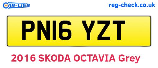 PN16YZT are the vehicle registration plates.