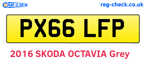PX66LFP are the vehicle registration plates.