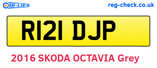 R121DJP are the vehicle registration plates.