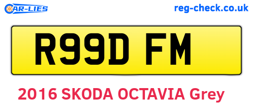 R99DFM are the vehicle registration plates.
