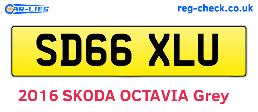 SD66XLU are the vehicle registration plates.