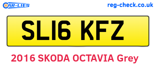 SL16KFZ are the vehicle registration plates.