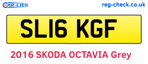 SL16KGF are the vehicle registration plates.