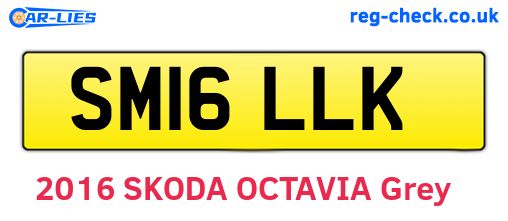 SM16LLK are the vehicle registration plates.