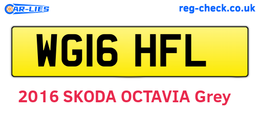 WG16HFL are the vehicle registration plates.
