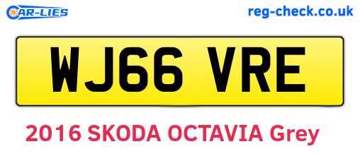 WJ66VRE are the vehicle registration plates.