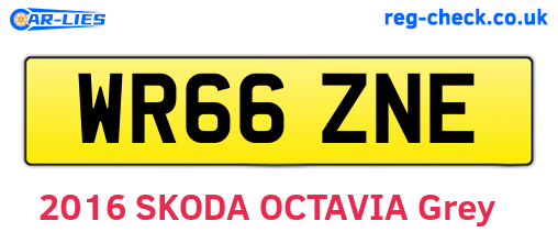 WR66ZNE are the vehicle registration plates.