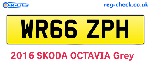 WR66ZPH are the vehicle registration plates.