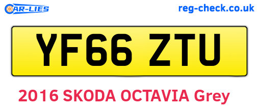 YF66ZTU are the vehicle registration plates.