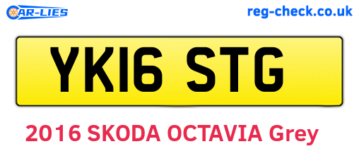 YK16STG are the vehicle registration plates.