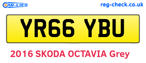 YR66YBU are the vehicle registration plates.