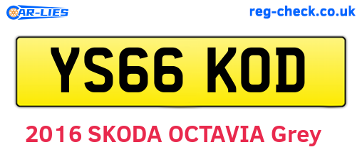 YS66KOD are the vehicle registration plates.