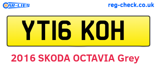 YT16KOH are the vehicle registration plates.