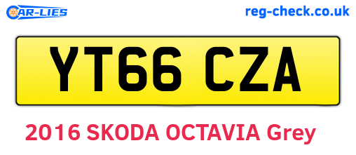 YT66CZA are the vehicle registration plates.