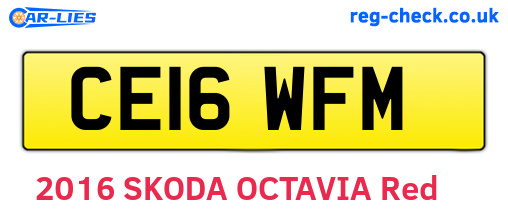 CE16WFM are the vehicle registration plates.