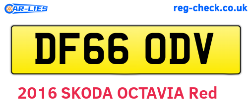 DF66ODV are the vehicle registration plates.