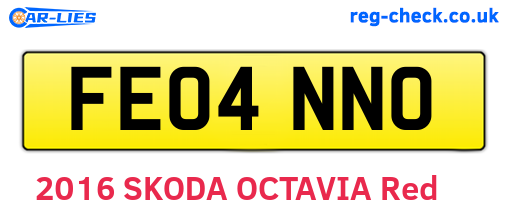 FE04NNO are the vehicle registration plates.