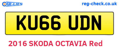 KU66UDN are the vehicle registration plates.