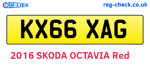 KX66XAG are the vehicle registration plates.
