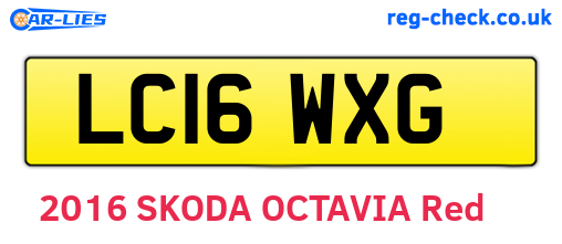 LC16WXG are the vehicle registration plates.