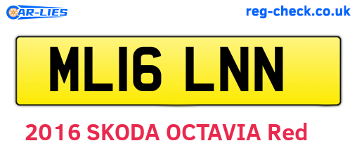 ML16LNN are the vehicle registration plates.