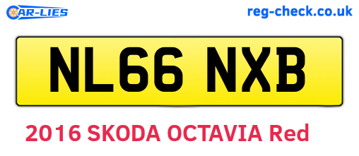 NL66NXB are the vehicle registration plates.