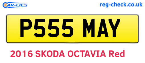 P555MAY are the vehicle registration plates.