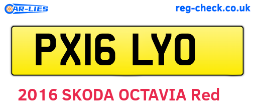 PX16LYO are the vehicle registration plates.