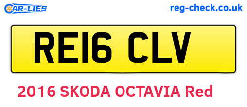 RE16CLV are the vehicle registration plates.