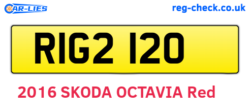 RIG2120 are the vehicle registration plates.