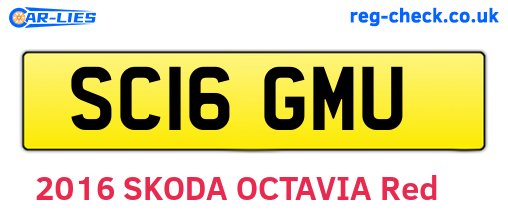 SC16GMU are the vehicle registration plates.