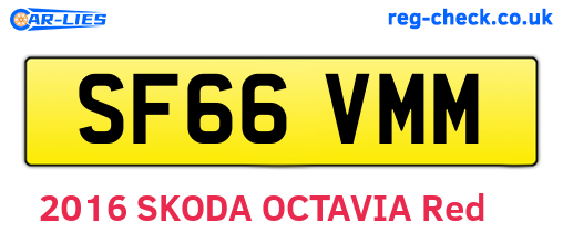 SF66VMM are the vehicle registration plates.