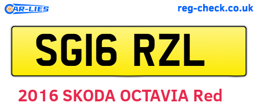 SG16RZL are the vehicle registration plates.