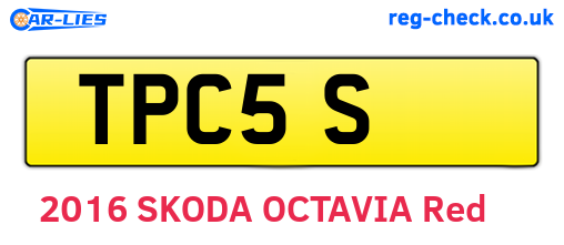 TPC5S are the vehicle registration plates.