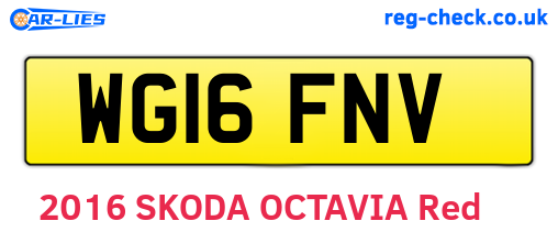 WG16FNV are the vehicle registration plates.