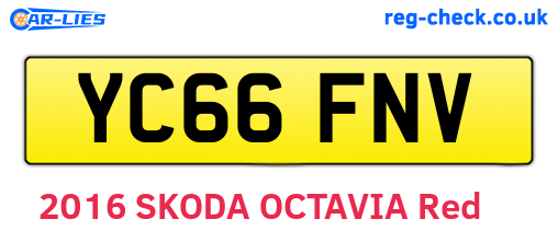 YC66FNV are the vehicle registration plates.