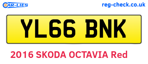 YL66BNK are the vehicle registration plates.