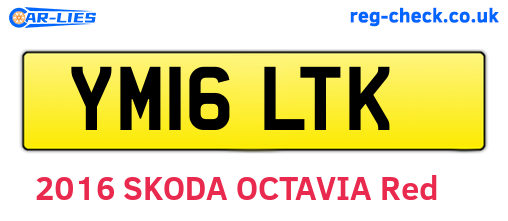 YM16LTK are the vehicle registration plates.