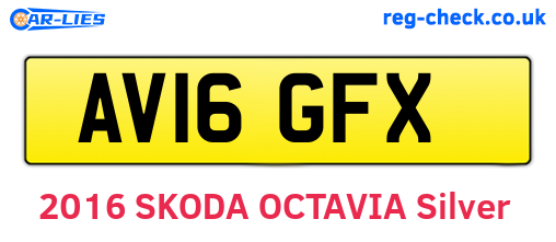 AV16GFX are the vehicle registration plates.