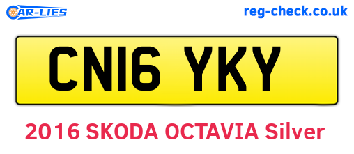CN16YKY are the vehicle registration plates.