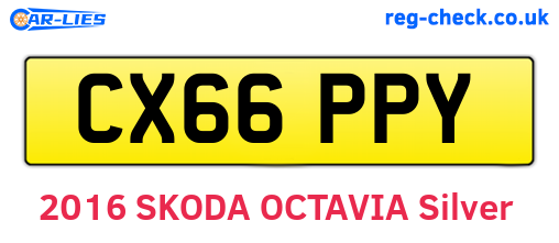 CX66PPY are the vehicle registration plates.