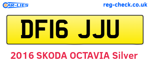 DF16JJU are the vehicle registration plates.