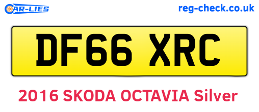 DF66XRC are the vehicle registration plates.